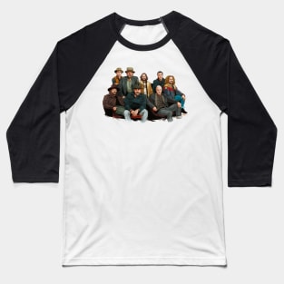 The Zac Brown Band - An illustration by Paul Cemmick Baseball T-Shirt